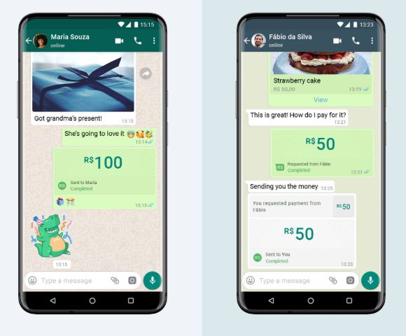 Agora é possível fazer pagamentos pelo chat do WhatsApp